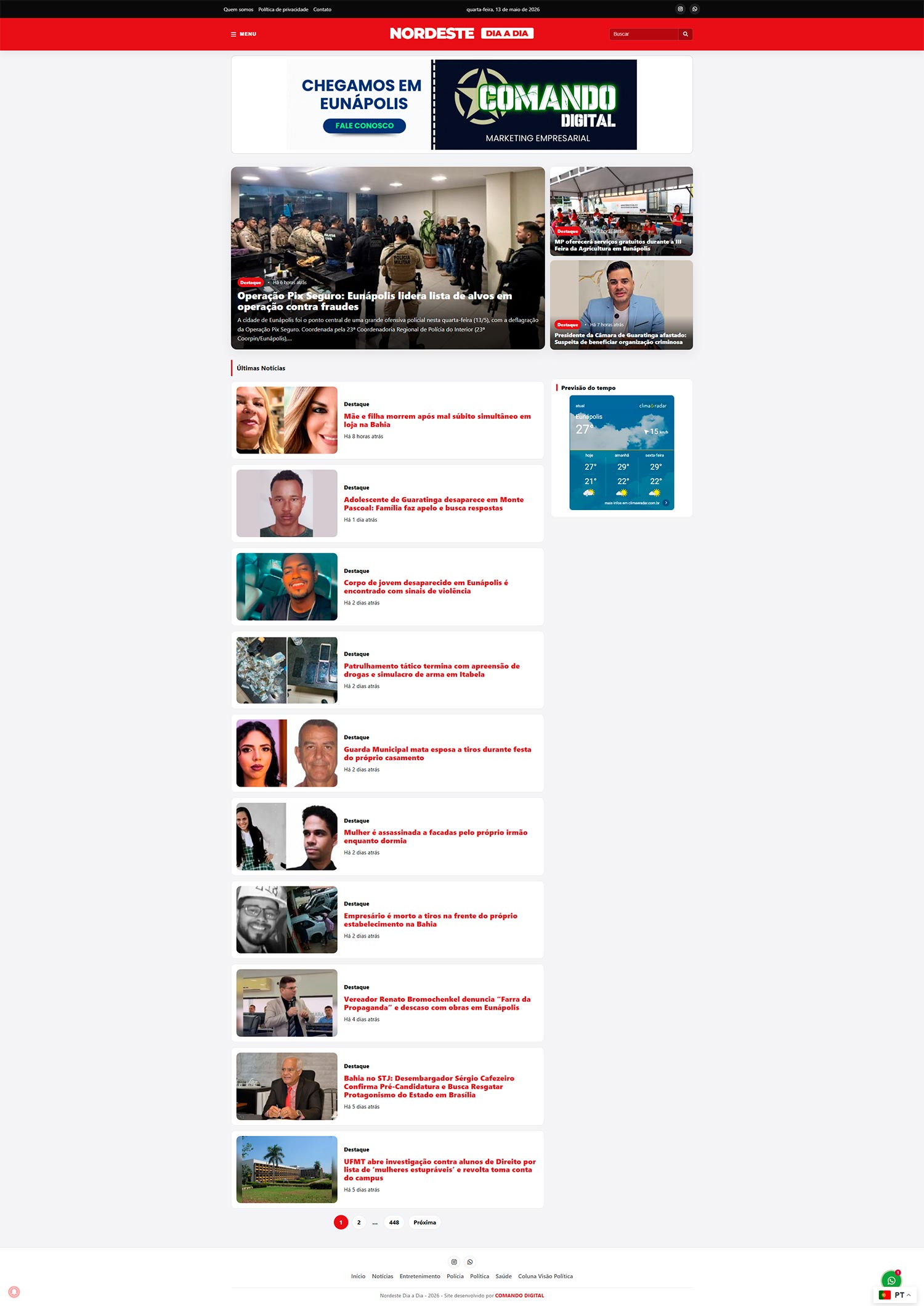 Site – Nordeste dia a dia